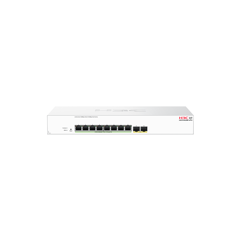 H3C 小贝优选 US210-8G2MF-HP-E 强Web网管交换机